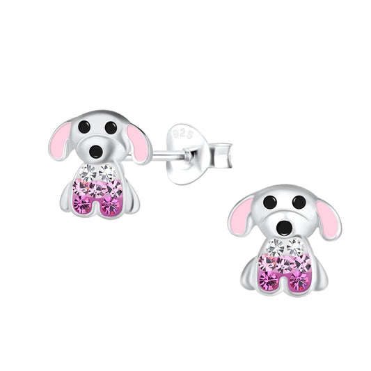 Kinder Ohrringe Hunde aus 925 Silber