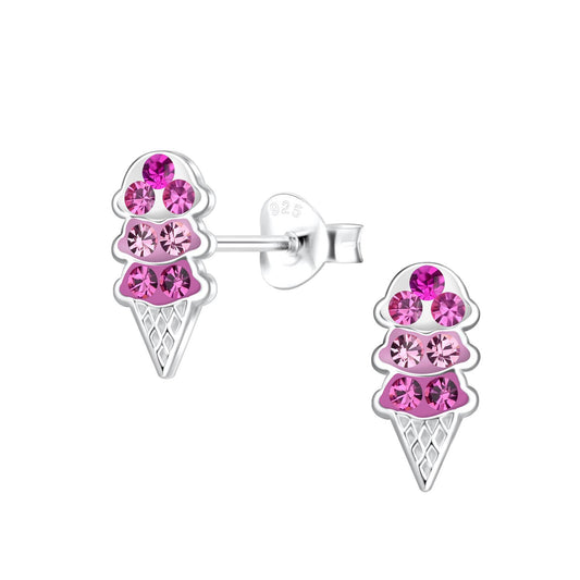 Children's Ice Cream Earrings made of 925 Silver