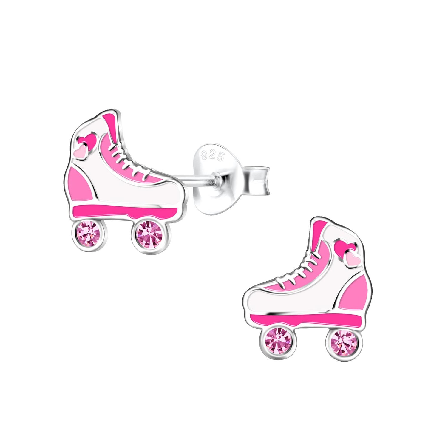 Children's Rollerblade Earrings made of 925 Silver