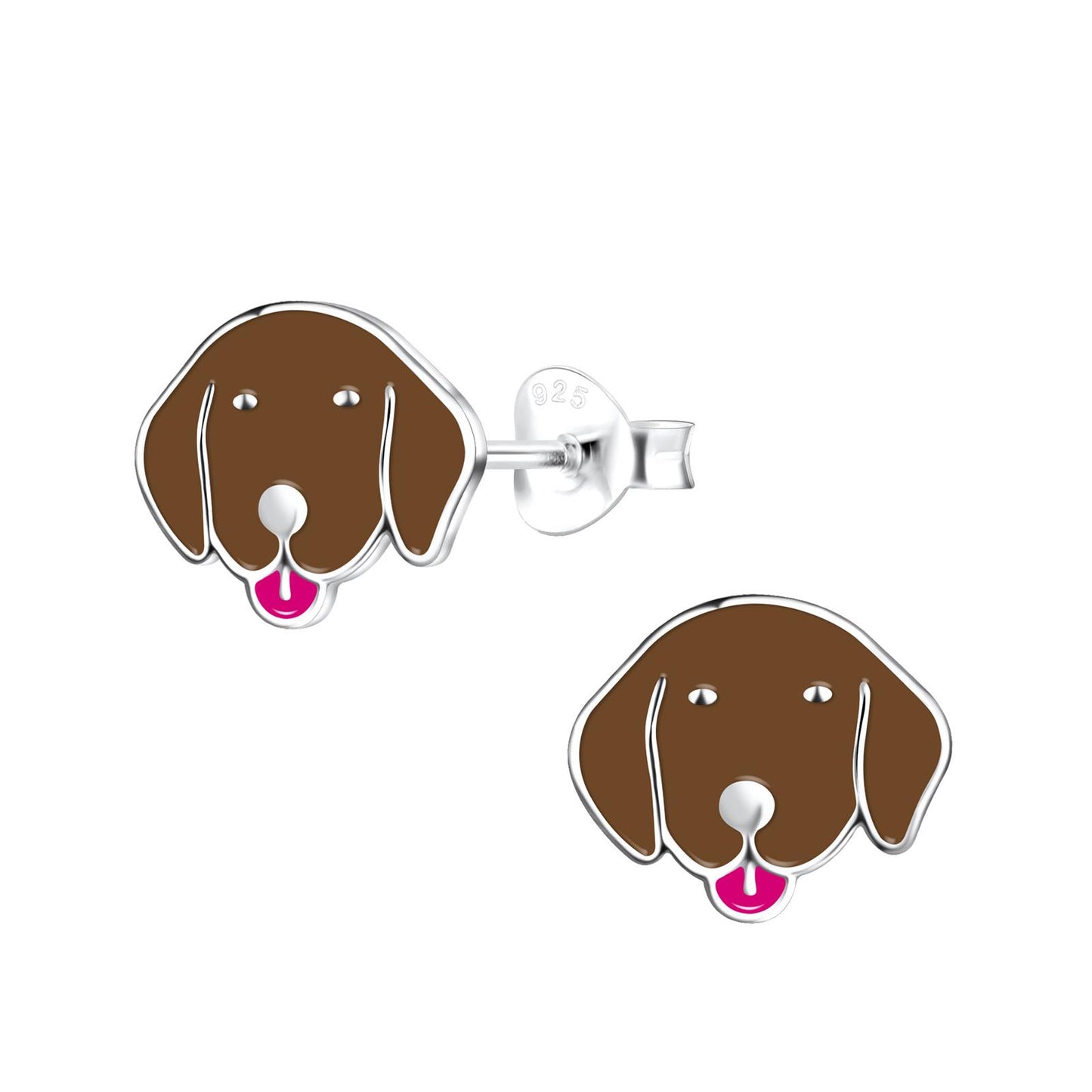 Kinder Ohrringe Hunde aus 925 Silber