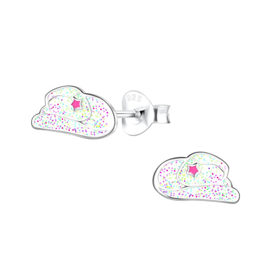 Kinder Ohrringe Hut aus 925 Silber