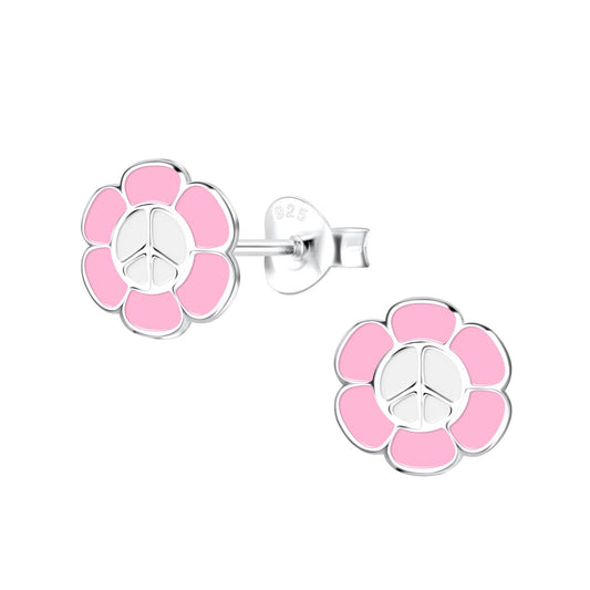 Mädchen Ohrringe Blumen aus 925 Silber