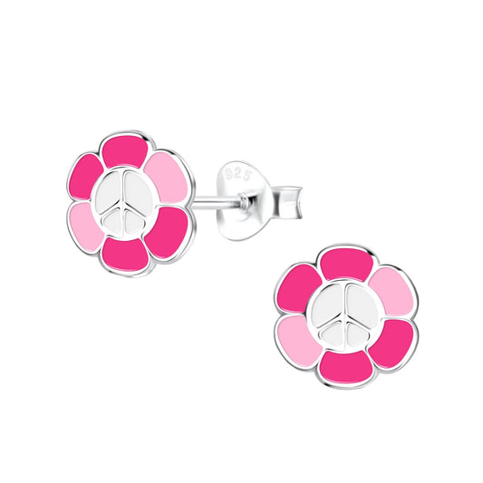 Mädchen Ohrringe Blumen aus 925 Silber