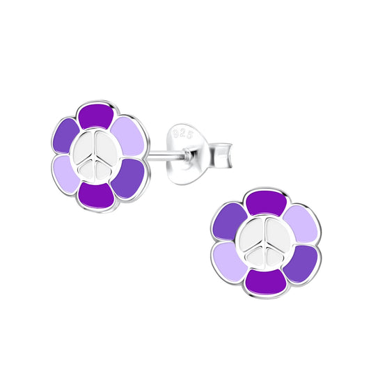 Mädchen Ohrringe Blumen aus 925 Silber