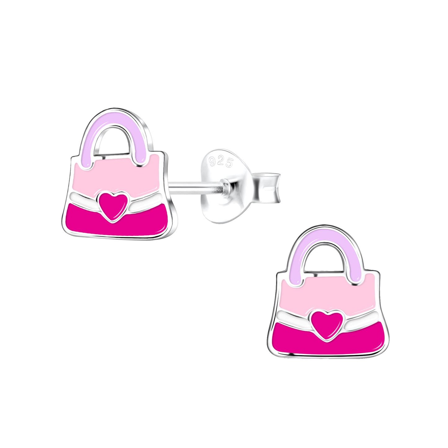 Kinder Ohrringe Handbag aus 925 Silber