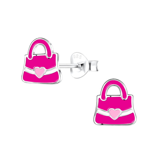 Children's Handbag Earrings made of 925 silver