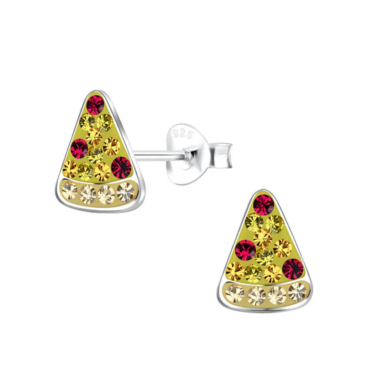 Kinder Ohrringe Pizza aus 925 Silber