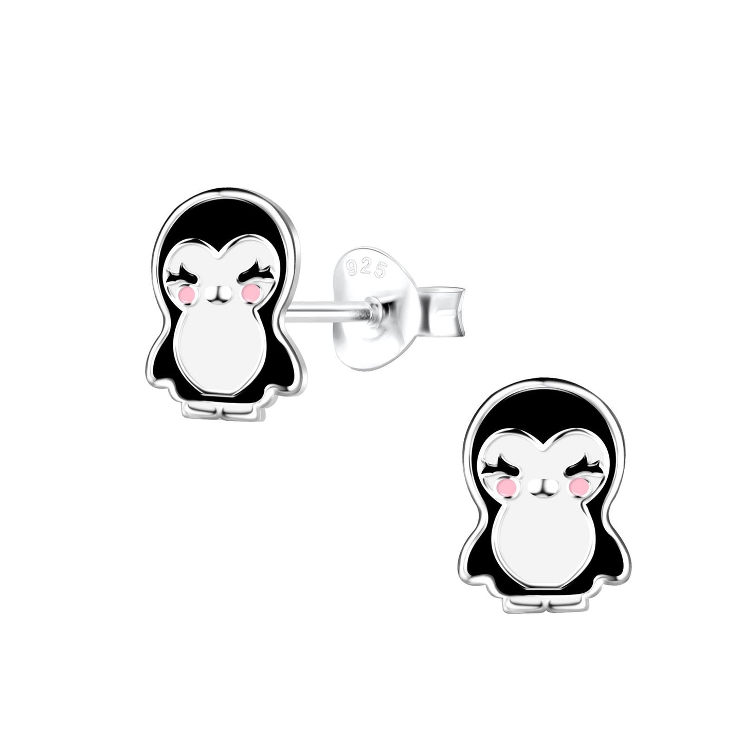 Kinder Ohrringe Pinguin aus 925 Silber