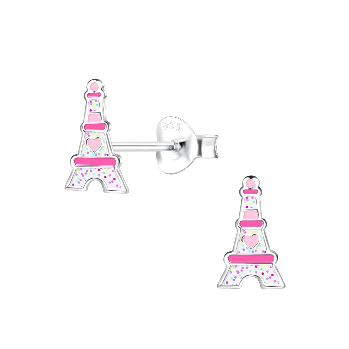 Kinder Ohrringe Eifelturm aus 925 Silber