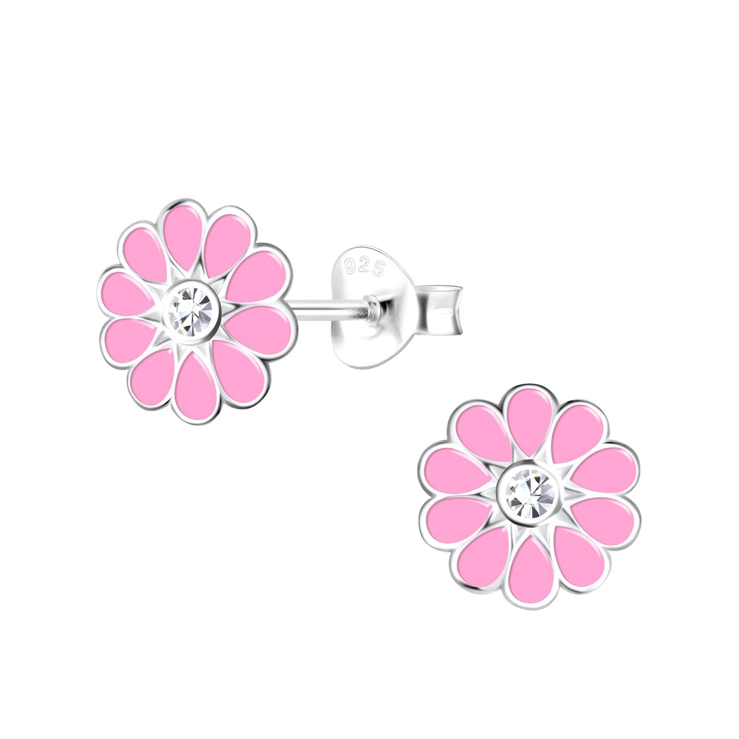 Mädchen Ohrringe Blumen aus 925 Silber