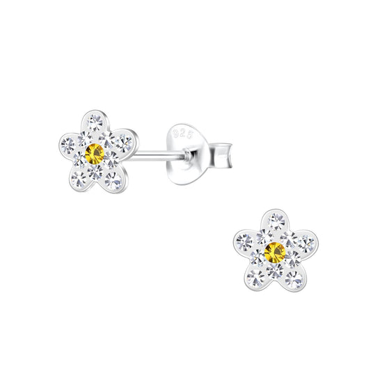 Mädchen Ohrringe Blumen aus 925 Silber