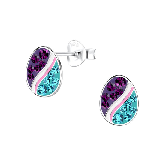 Kinder Ohrringe Ostereier aus 925 Silber