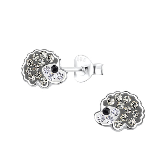 Kinder Ohrringe Igel aus 925 Silber