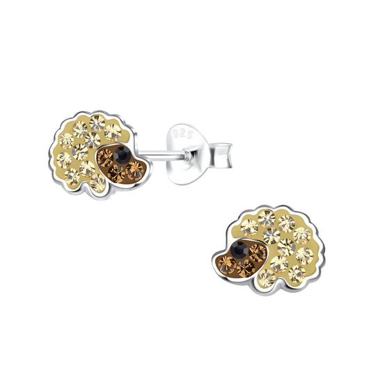 Kinder Ohrringe Igel aus 925 Silber
