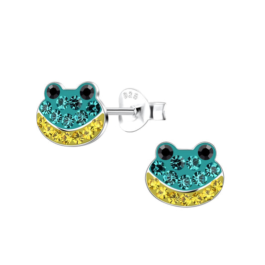 Kinder Ohrringe Frosch aus 925 Silber