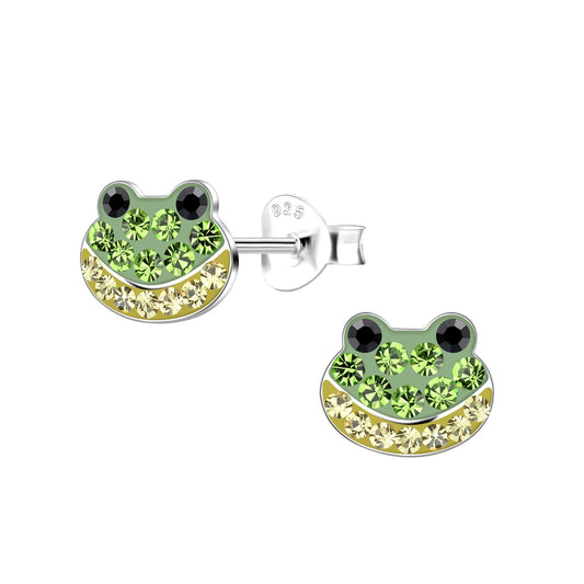 Kinder Ohrringe Frosch aus 925 Silber