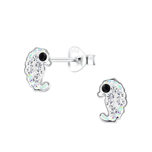 Mädchen Ohrringe Seepferdchen aus 925 Silber