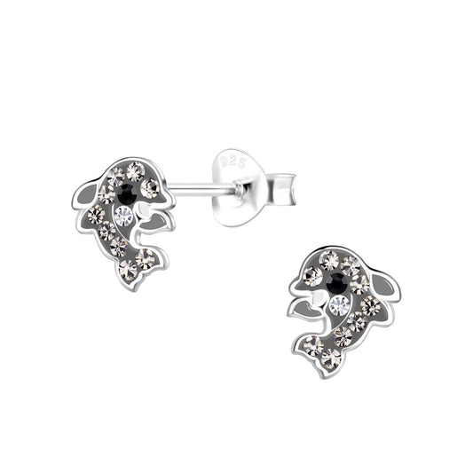 Kinder Ohrringe Delfin aus 925 Silber