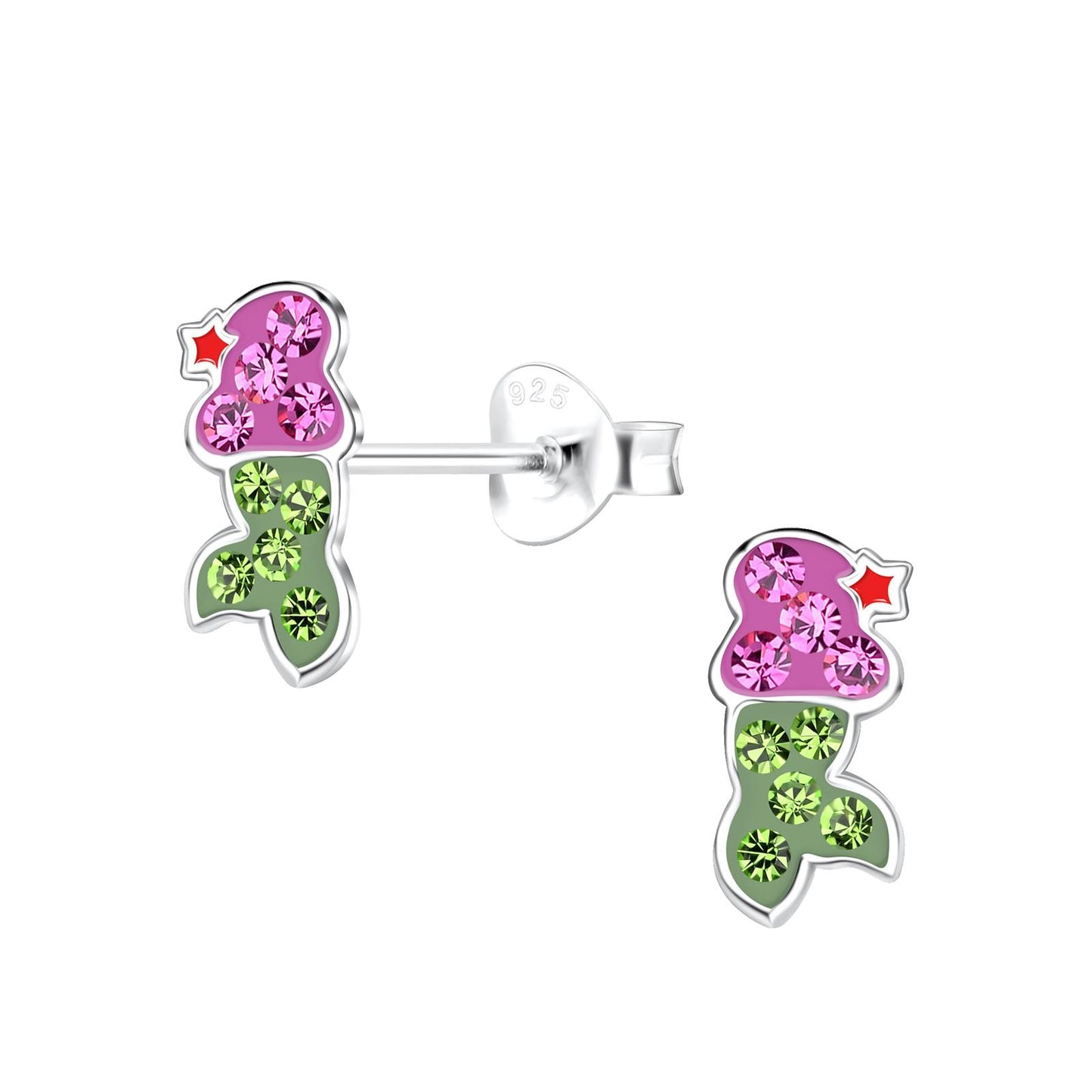 Kinder Ohrringe Meerjungfrauen aus 925 Silber