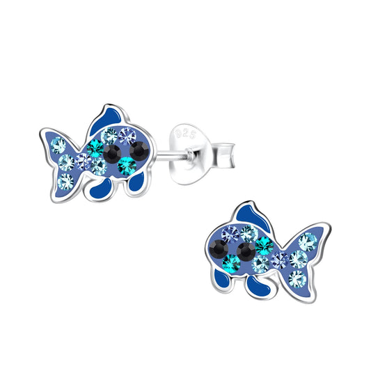 Kinder Ohrringe Fisch aus 925 Silber