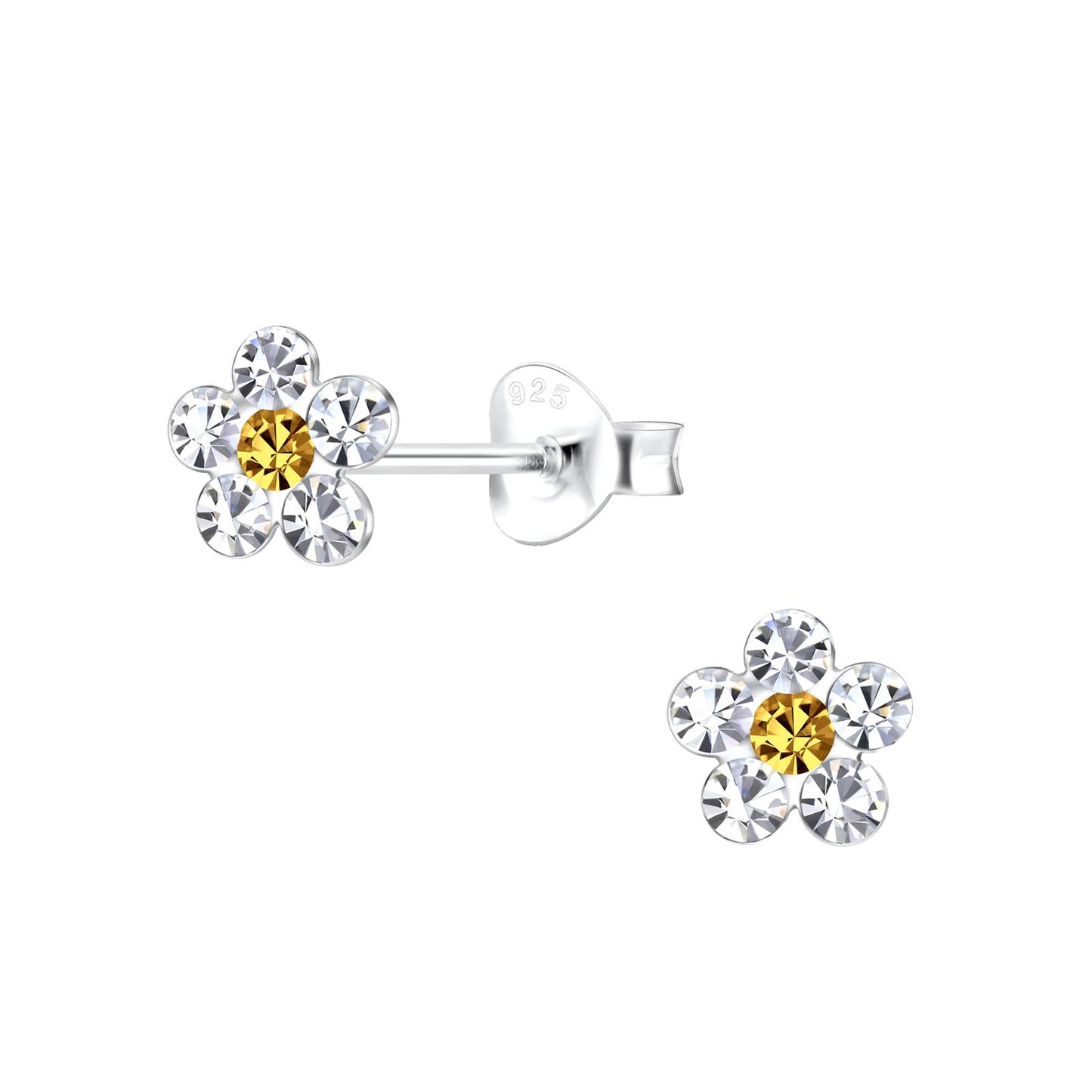 Mädchen Ohrringe Blumen aus 925 Silber