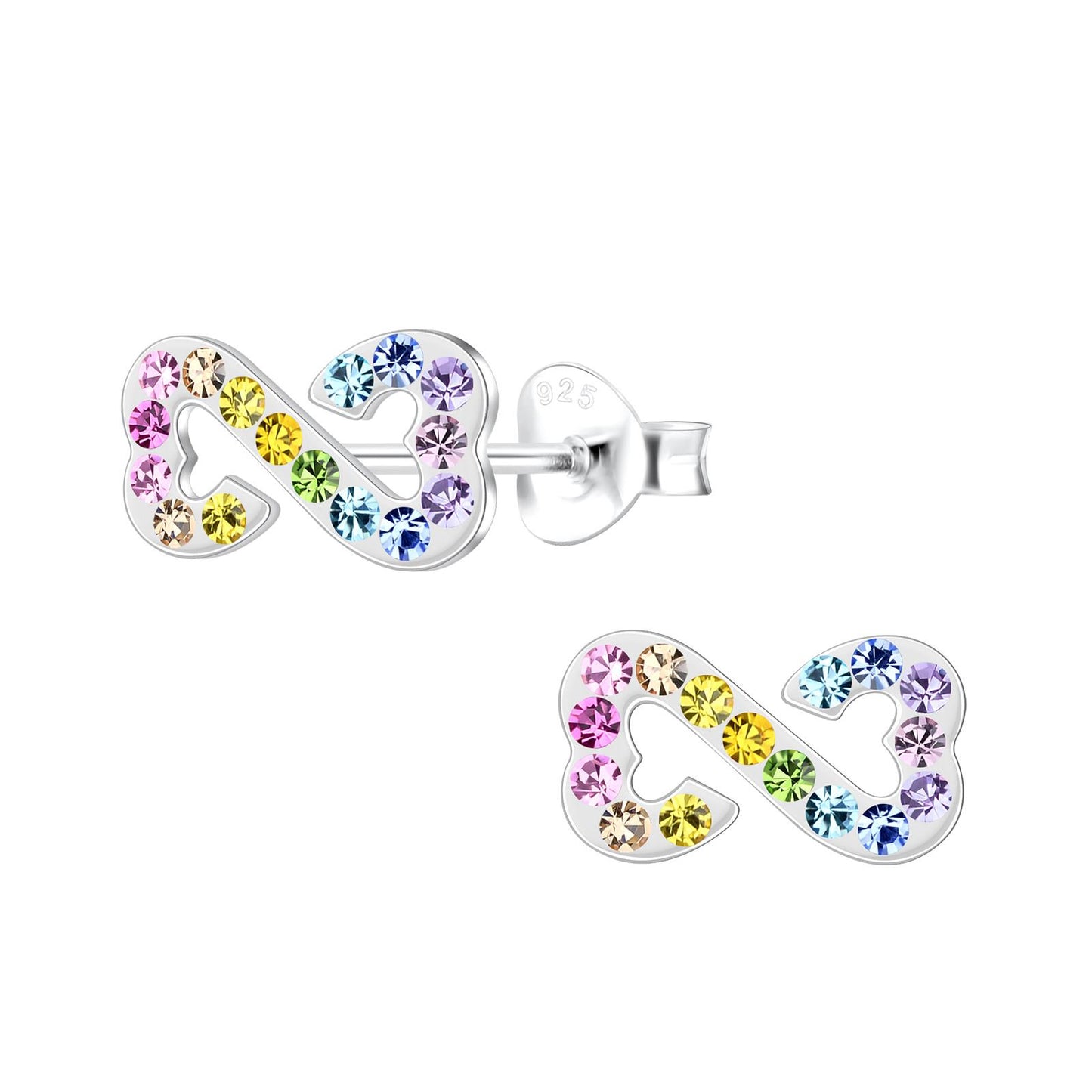 Kinder Ohrringe Infinity aus 925 Silber