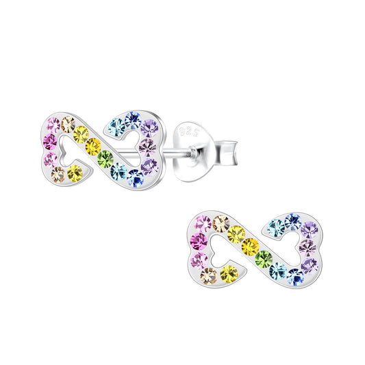 Kinder Ohrringe Infinity aus 925 Silber