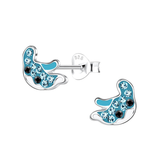 Kinder Ohrringe Stachelrochen aus 925 Silber