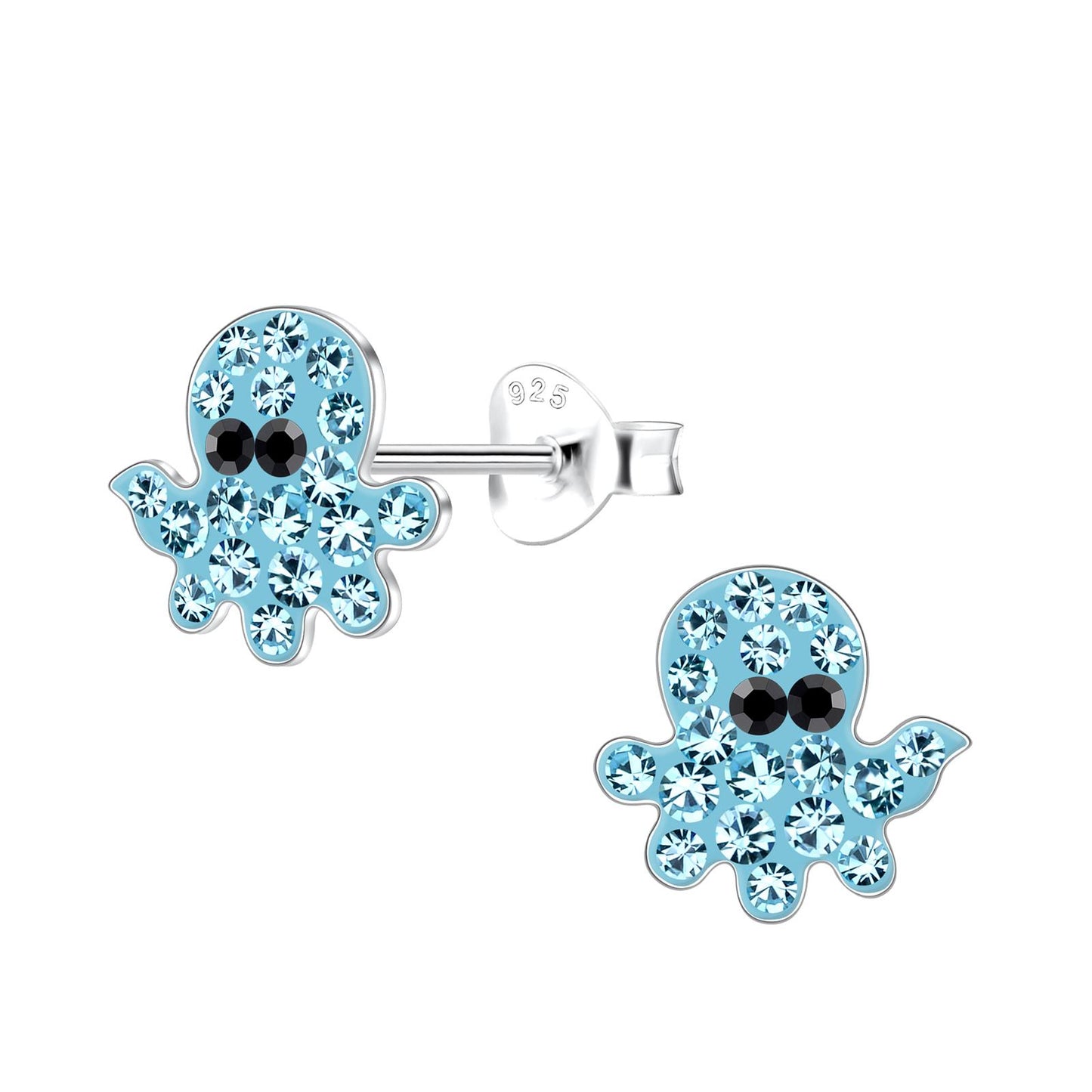 Kinder Ohrringe Oktopus aus 925 Silber