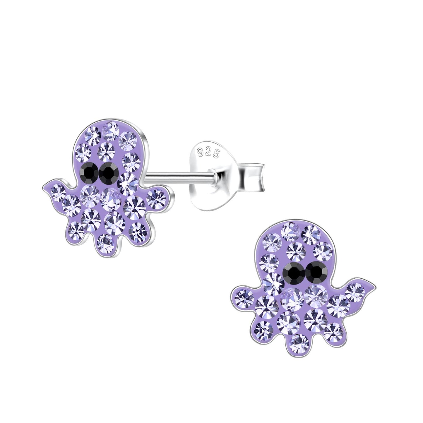Kinder Ohrringe Oktopus aus 925 Silber