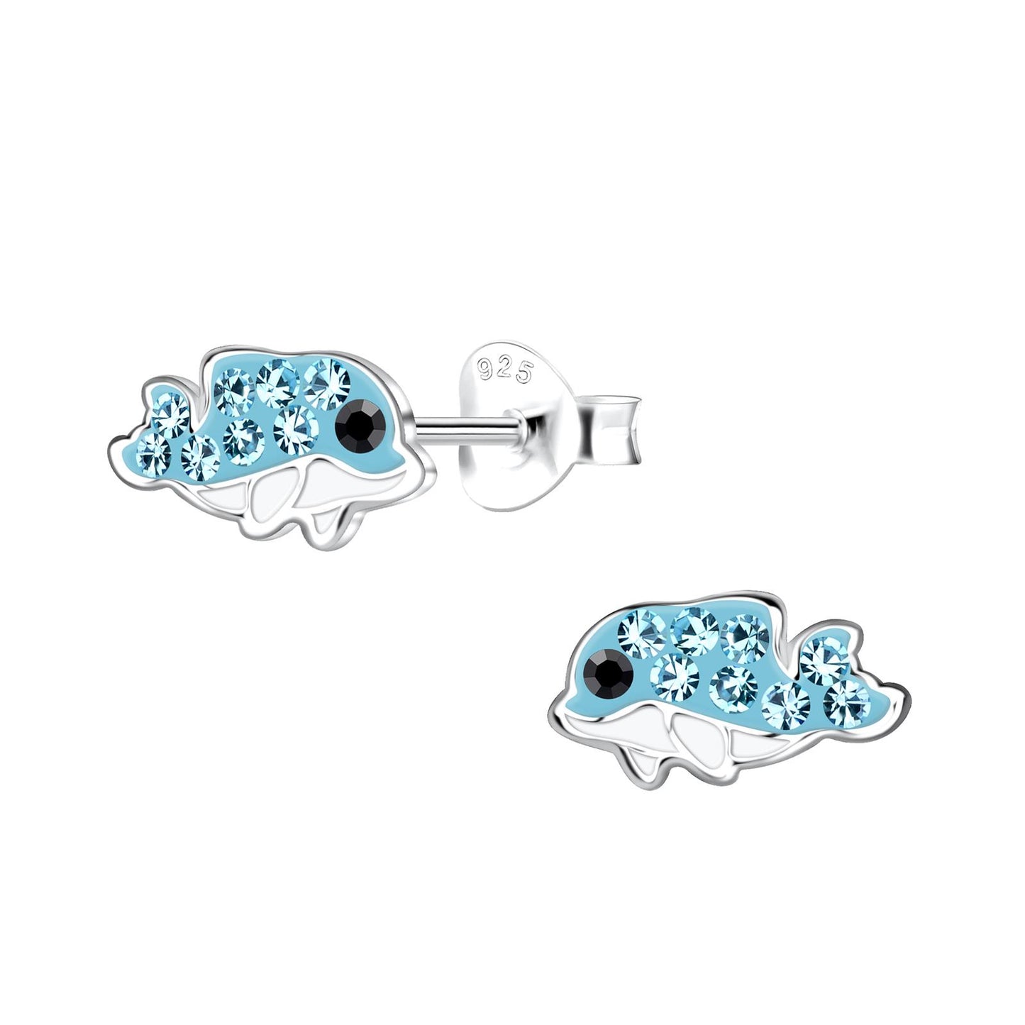 Kinder Ohrringe Delfin aus 925 Silber
