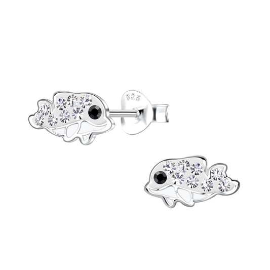 Kinder Ohrringe Delfin aus 925 Silber
