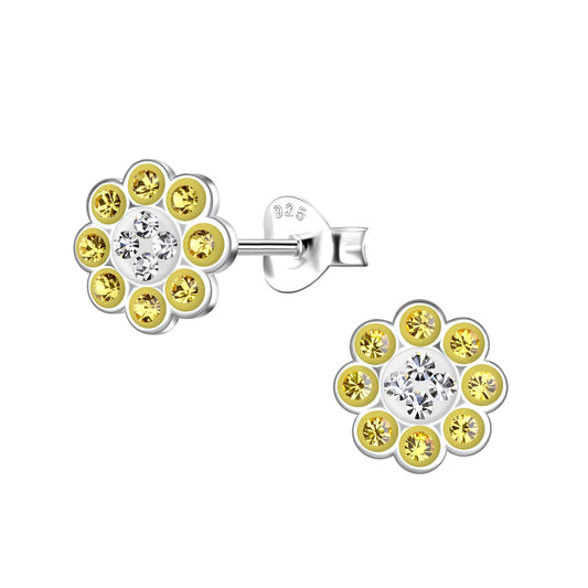 Mädchen Ohrringe Blumen aus 925 Silber