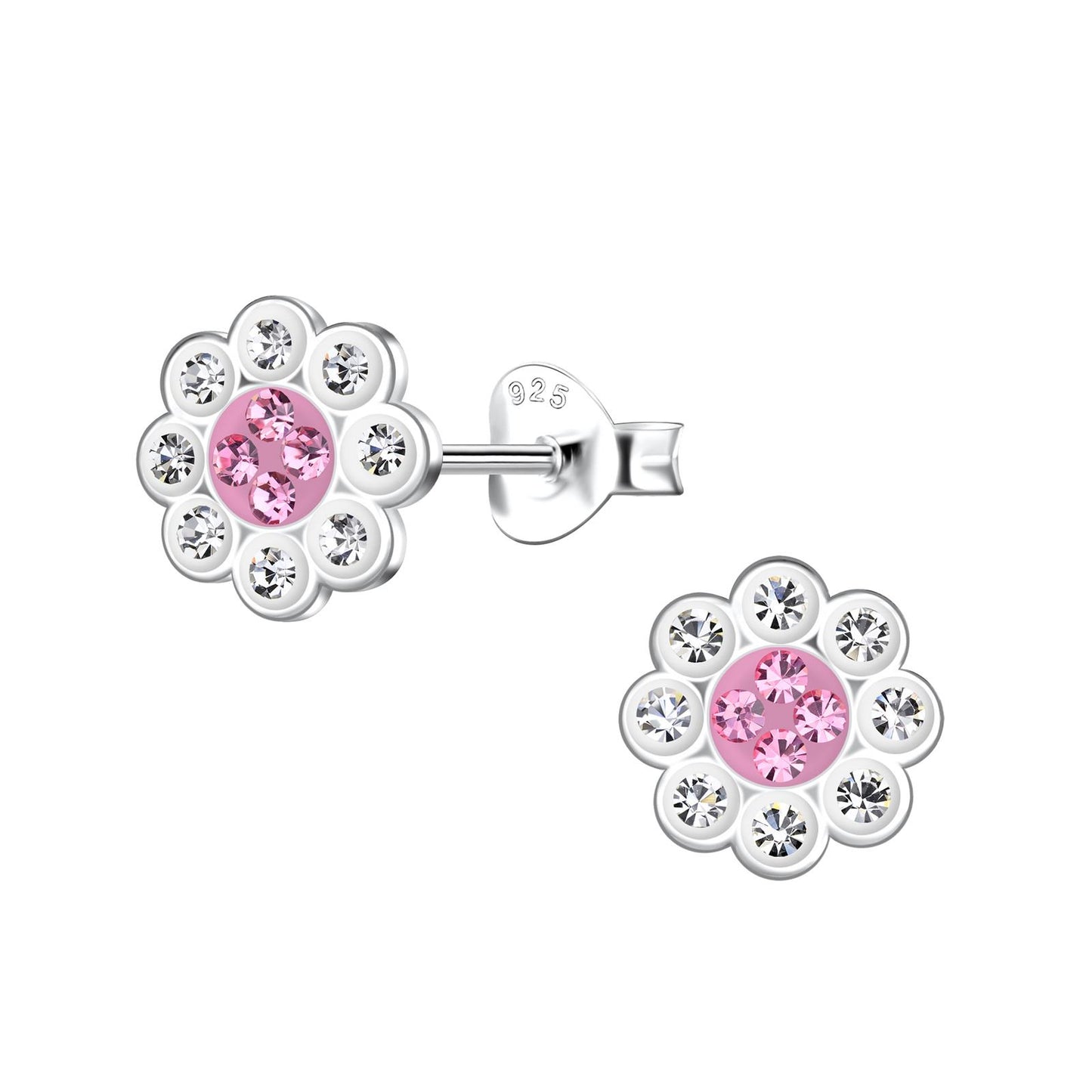 Mädchen Ohrringe Blumen aus 925 Silber