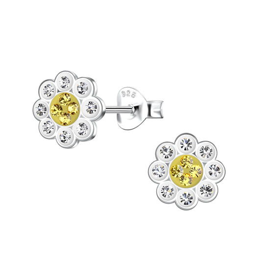 Mädchen Ohrringe Blumen aus 925 Silber