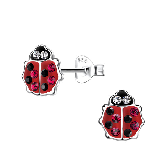 Kinder Ohrringe Marienkäfer aus 925 Silber