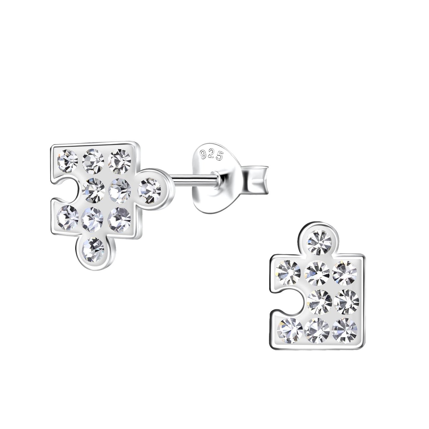 Kinder Ohrringe Puzzle aus 925 Silber