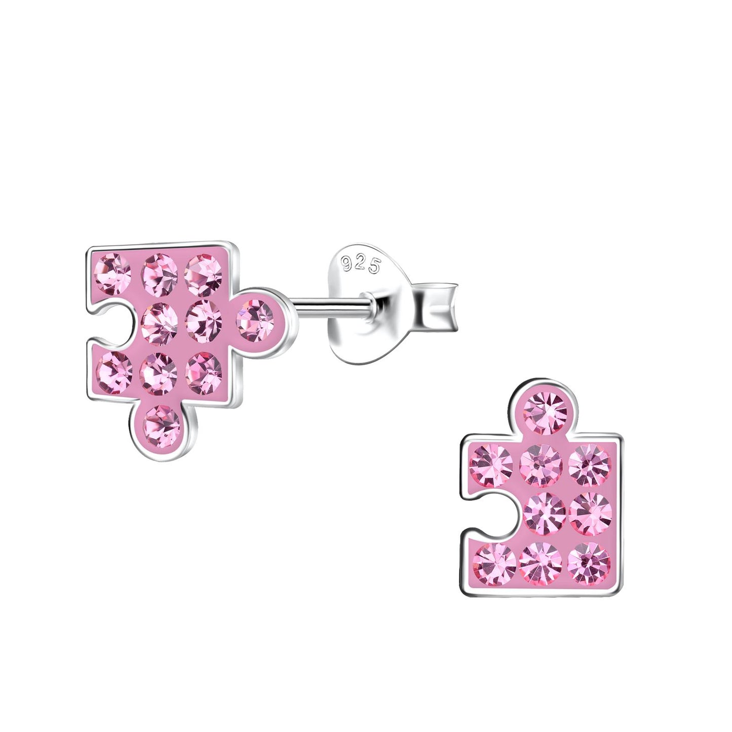 Kinder Ohrringe Puzzle aus 925 Silber