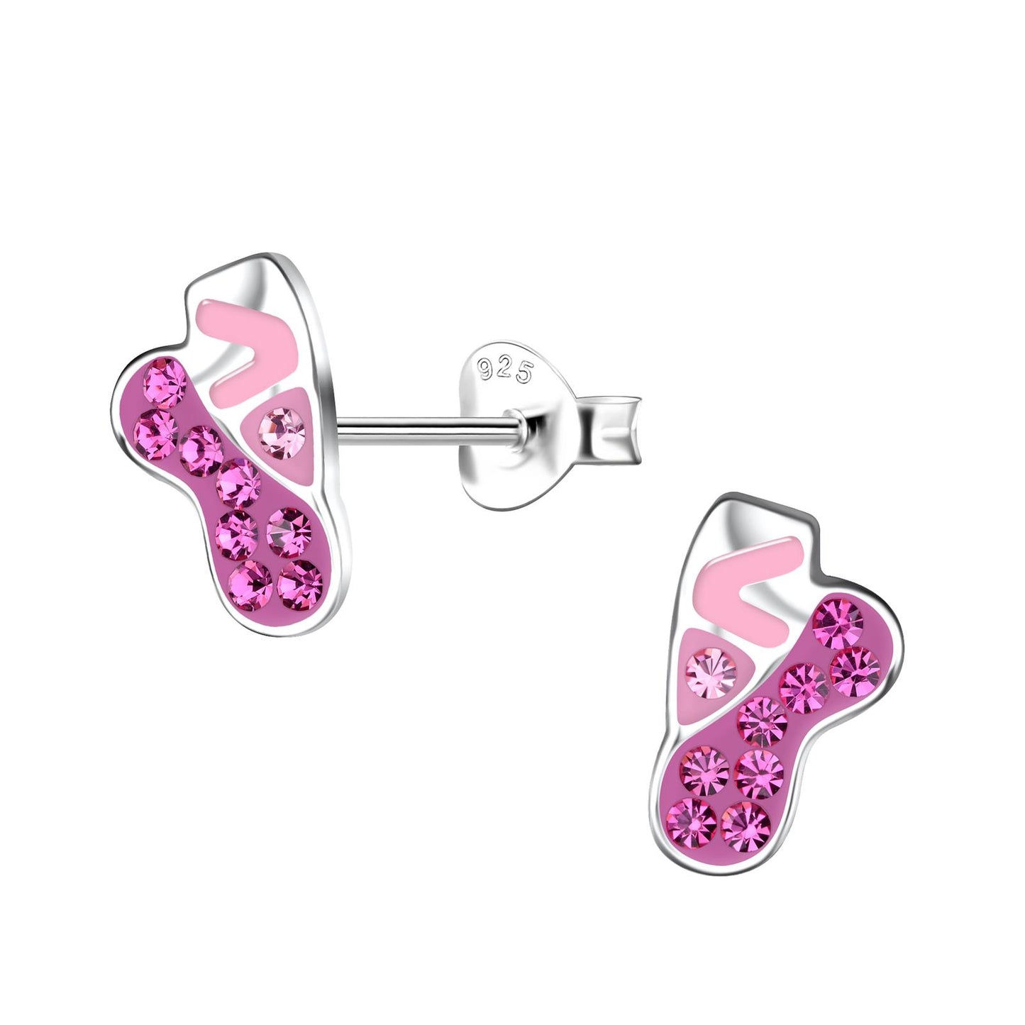 Children's Ballerina Shoe Earrings made of 925 Silver