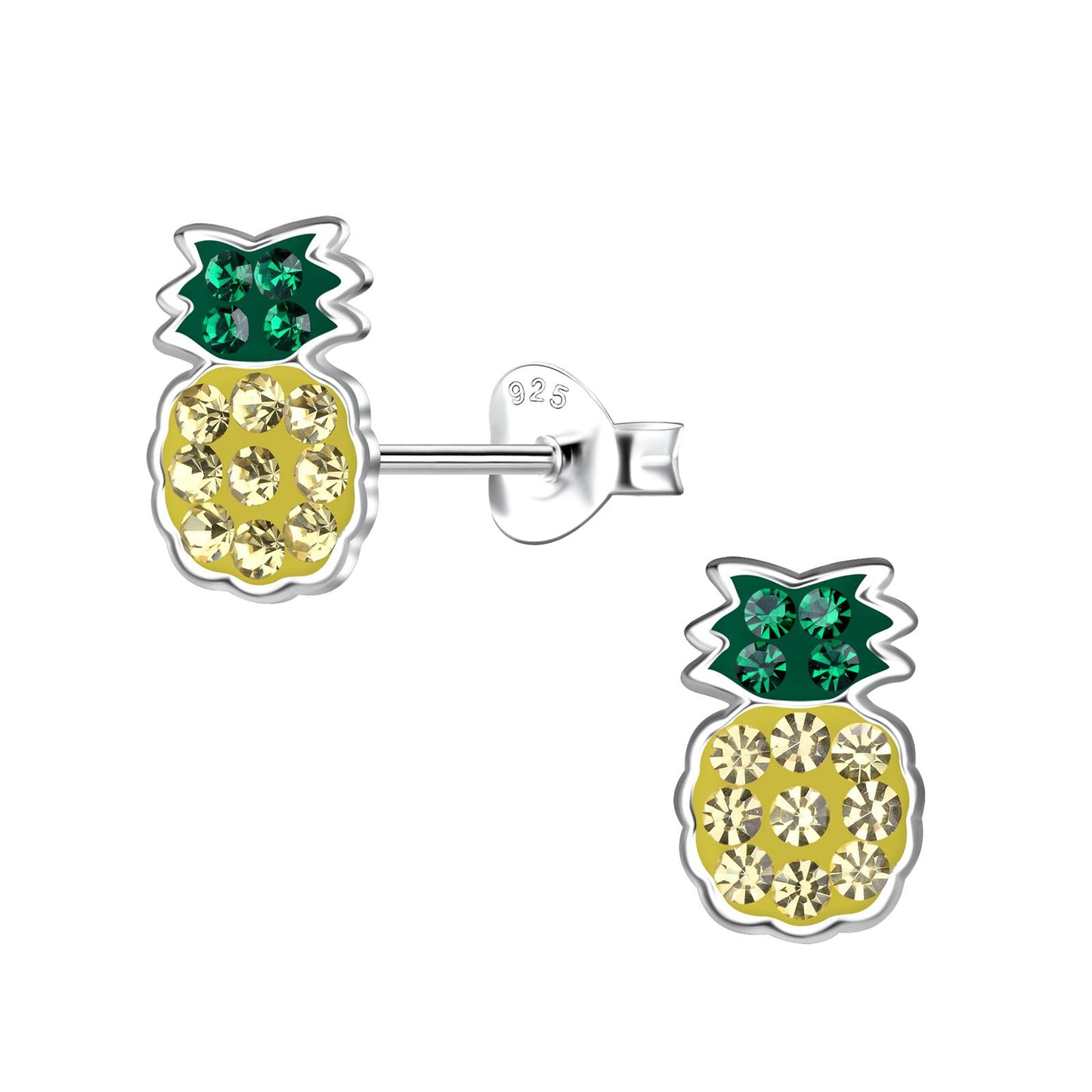 Kinder Ohrringe Ananas aus 925 Silber
