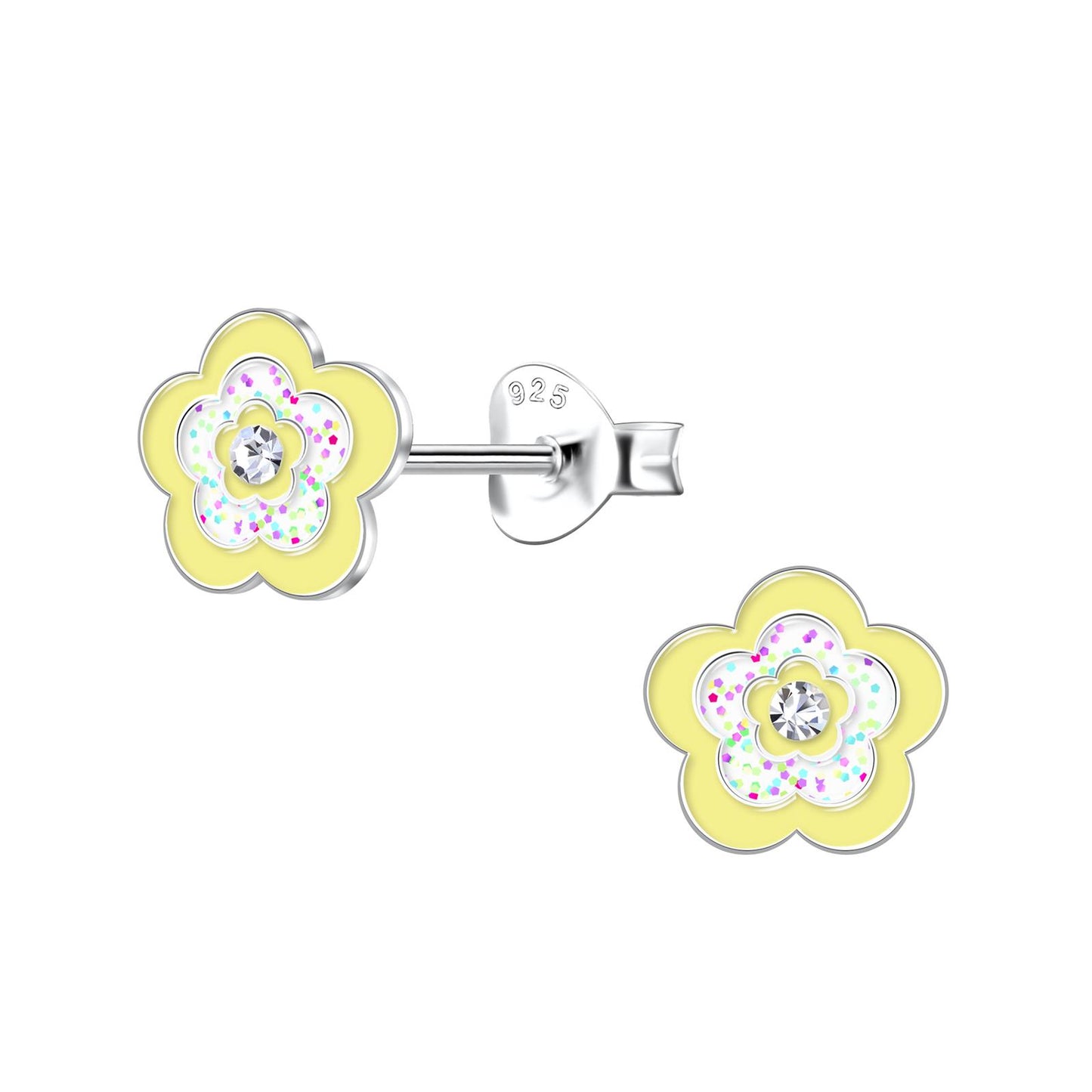 Mädchen Ohrringe Blumen aus 925 Silber