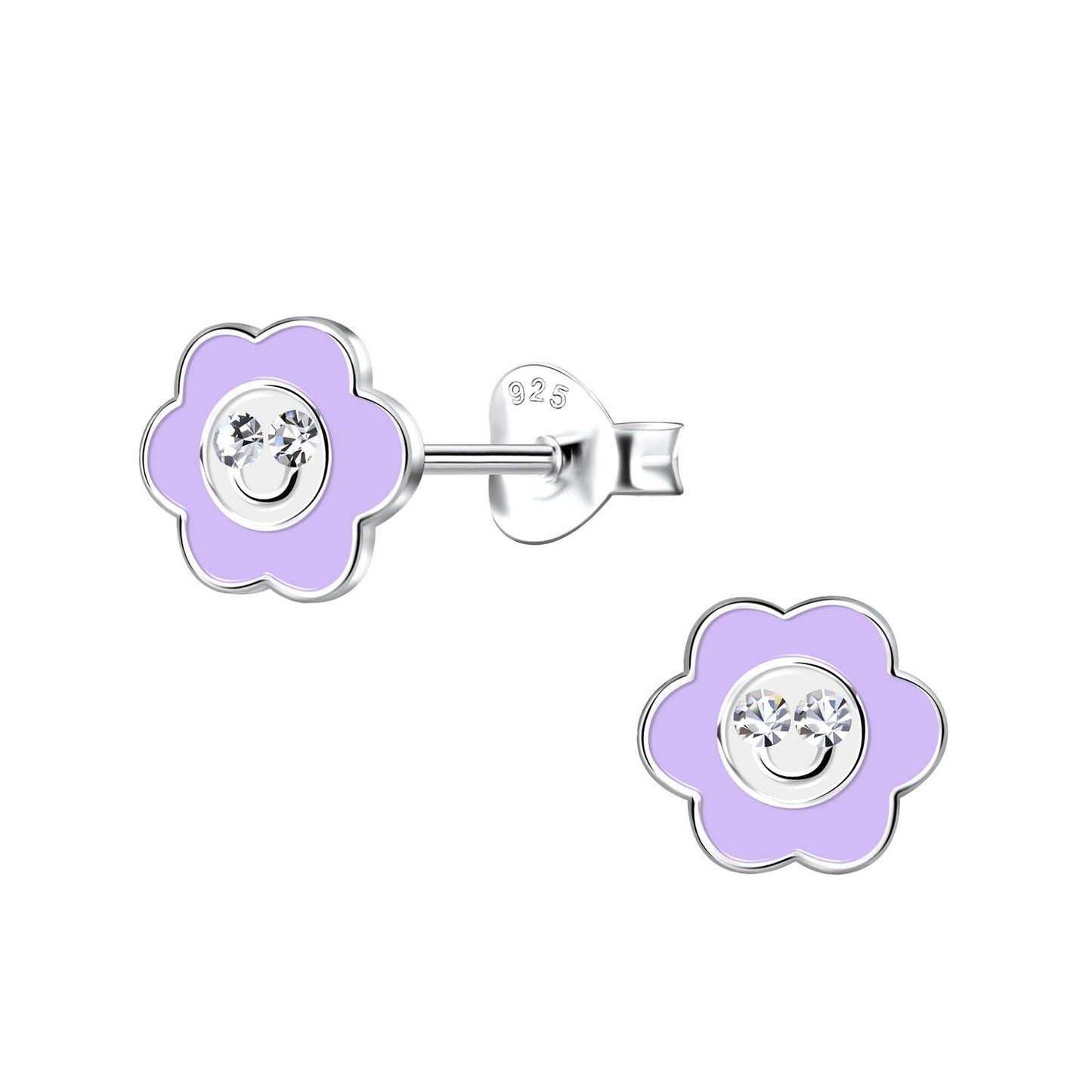 Mädchen Ohrringe Blumen aus 925 Silber