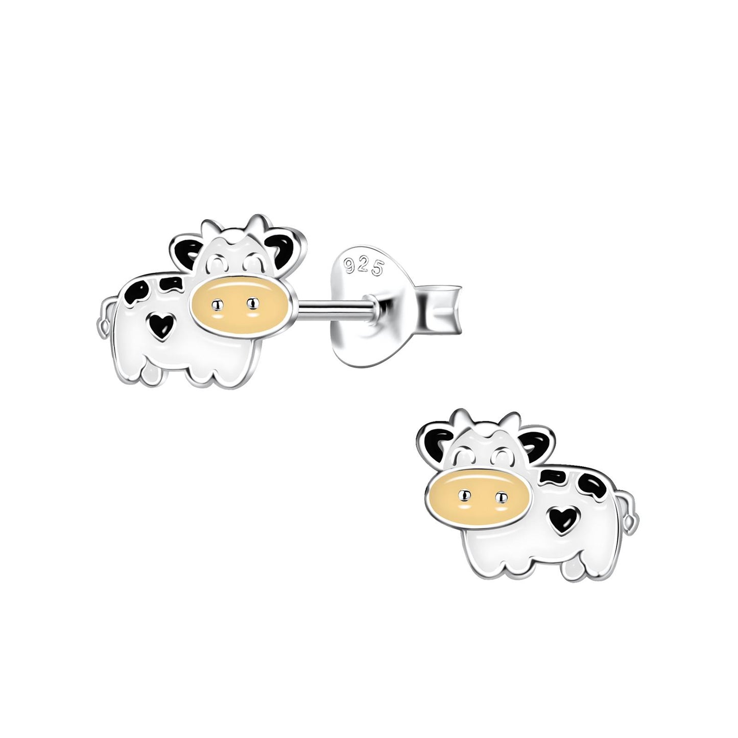 Kinder Ohrringe Kuh aus 925 Silber
