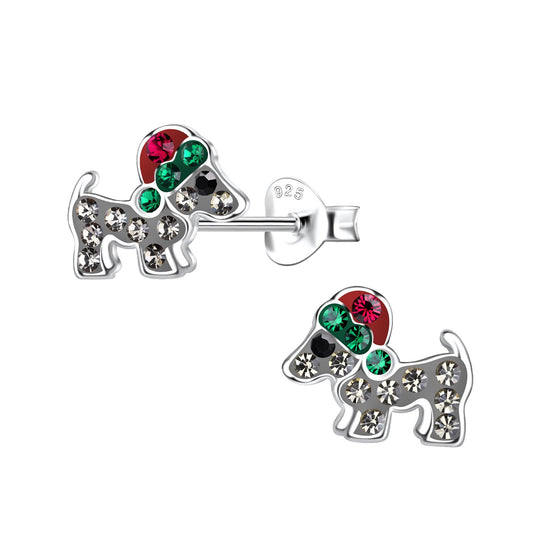 Kinder Ohrringe Hunde aus 925 Silber