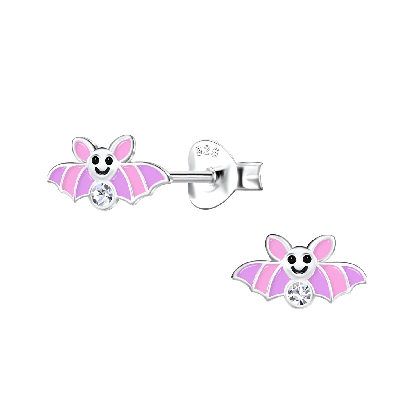 Kinder Ohrringe Fledermaus aus 925 Silber