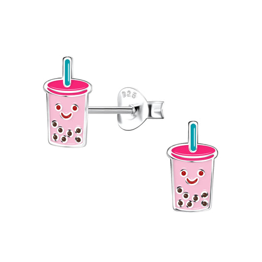 Kinder Ohrringe Bubble Tea aus 925 Silber