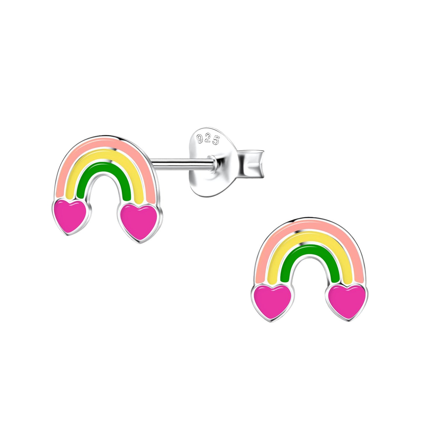 Kinder Ohrringe Regenbogen aus 925 Silber