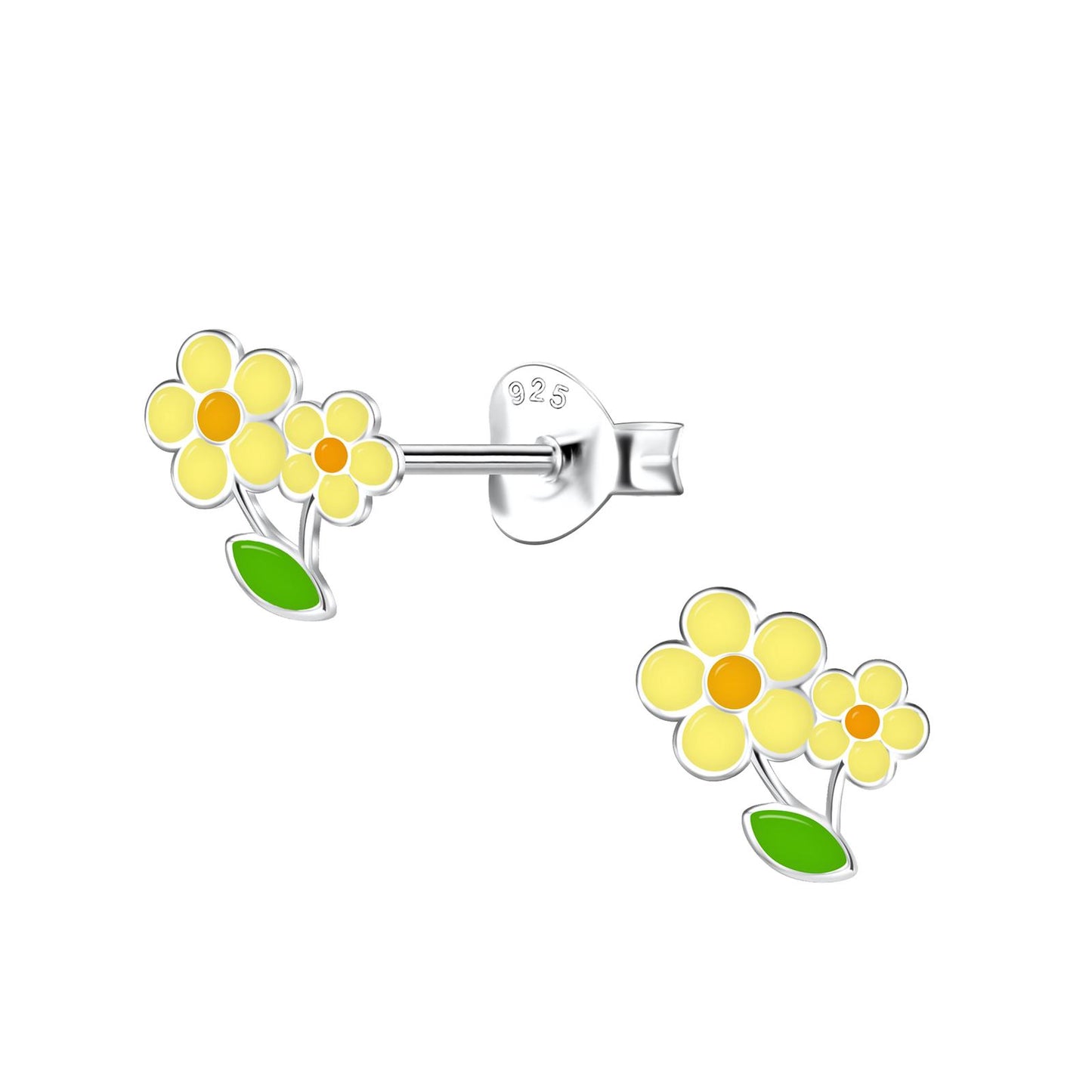 Mädchen Ohrringe Blumen aus 925 Silber
