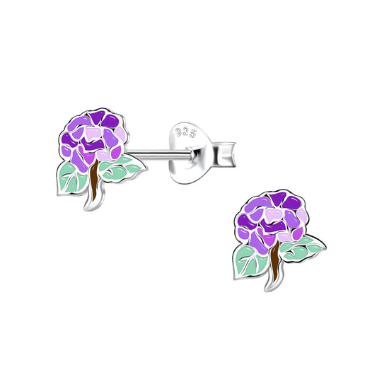 Mädchen Ohrringe Blumen aus 925 Silber