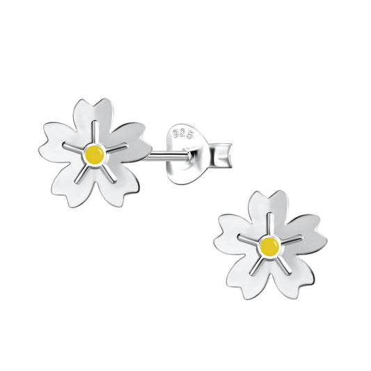 Mädchen Ohrringe Blumen aus 925 Silber